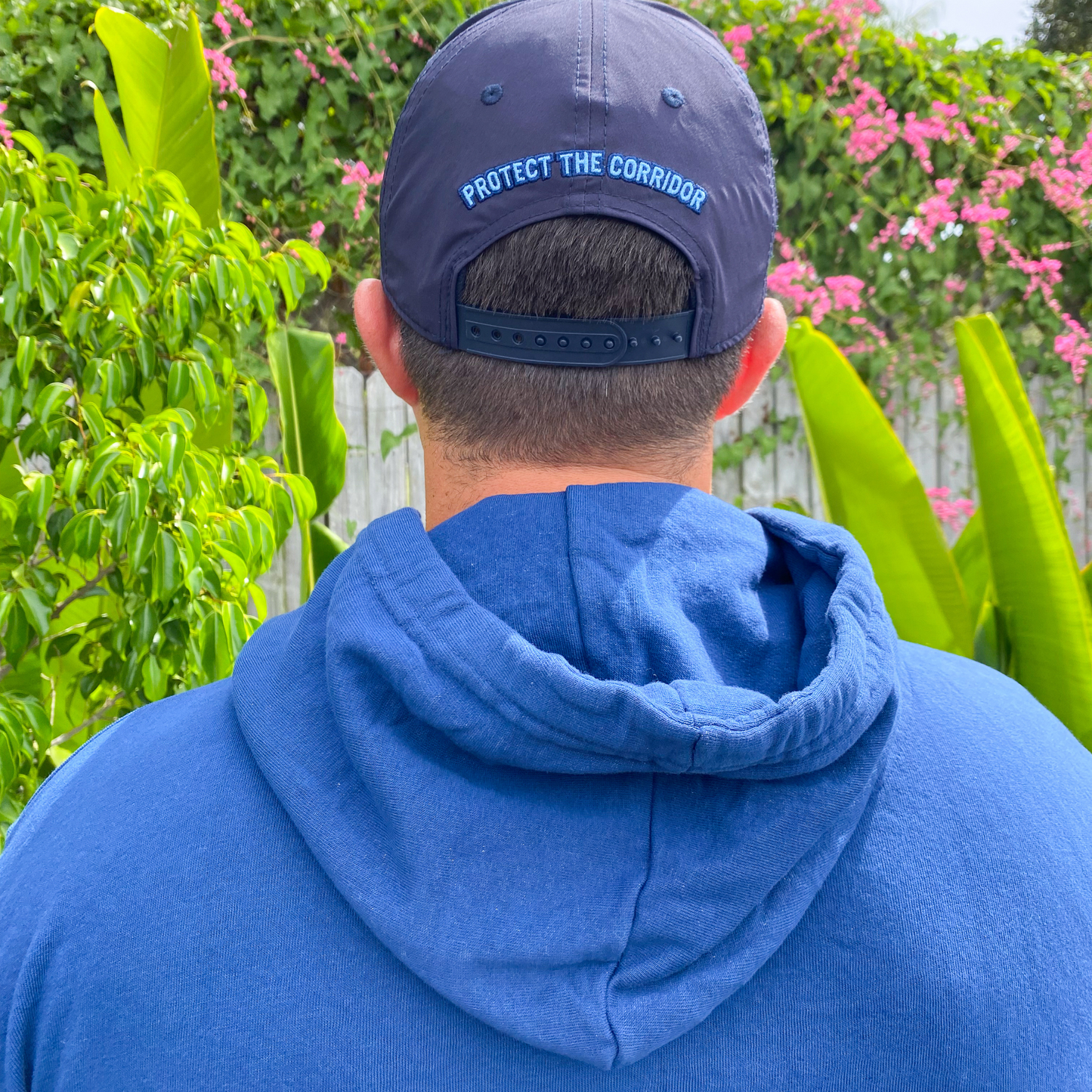 Live Wildly Florida Unisex Hoodie – Navy - Back - Live Wildly