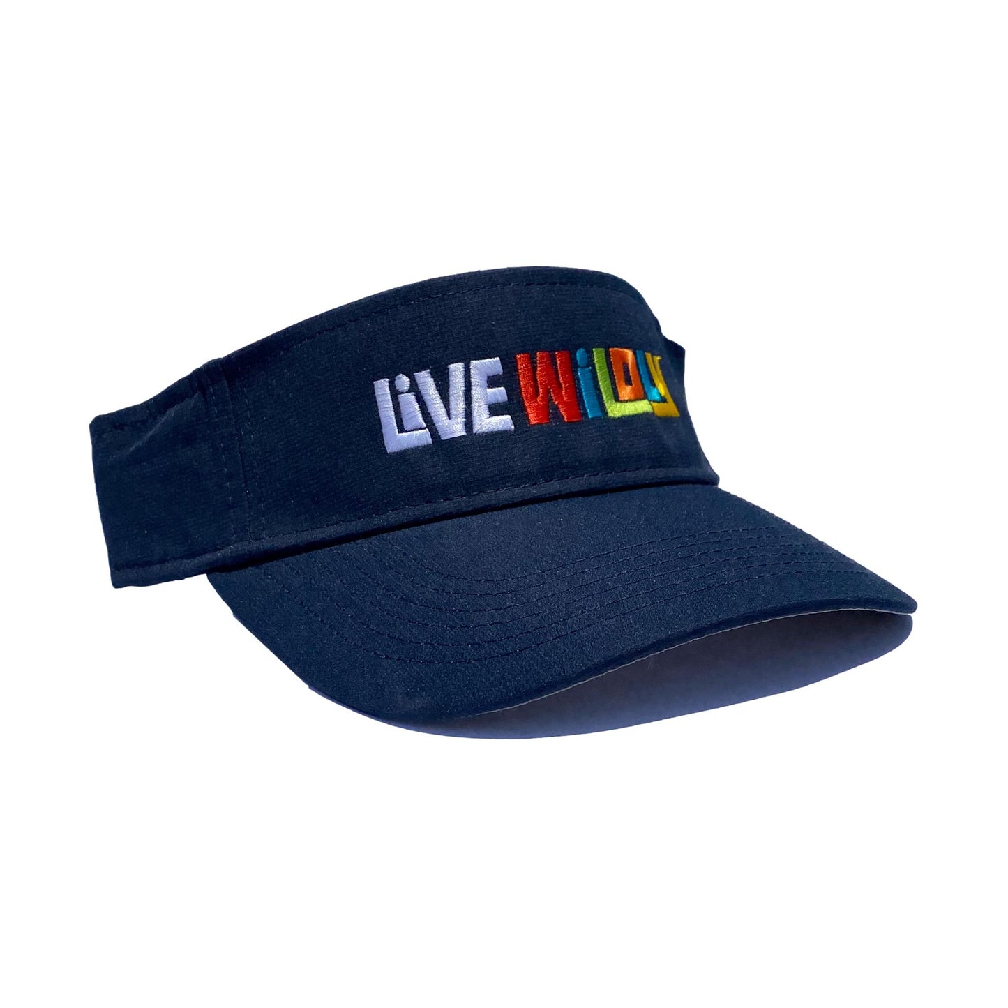 Live Wildly Performance Visors -Sideways Isolated - Live Wildly