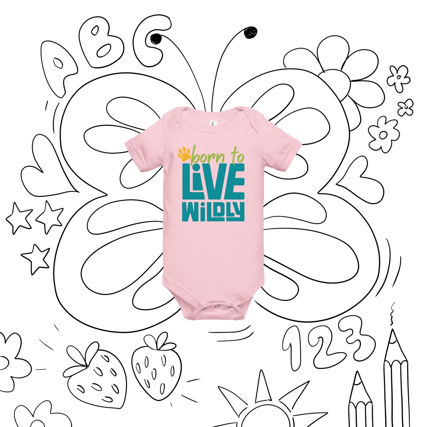 Born To Live Wildly Onesie - Live Wildly