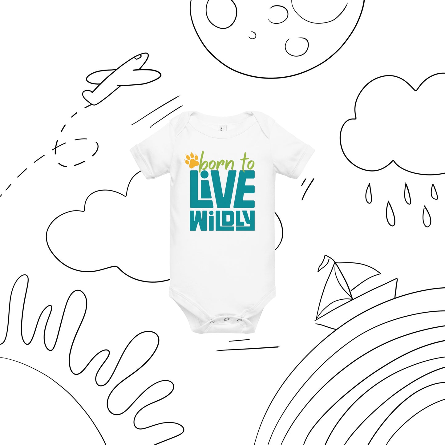 Born To Live Wildly Onesie - Live Wildly