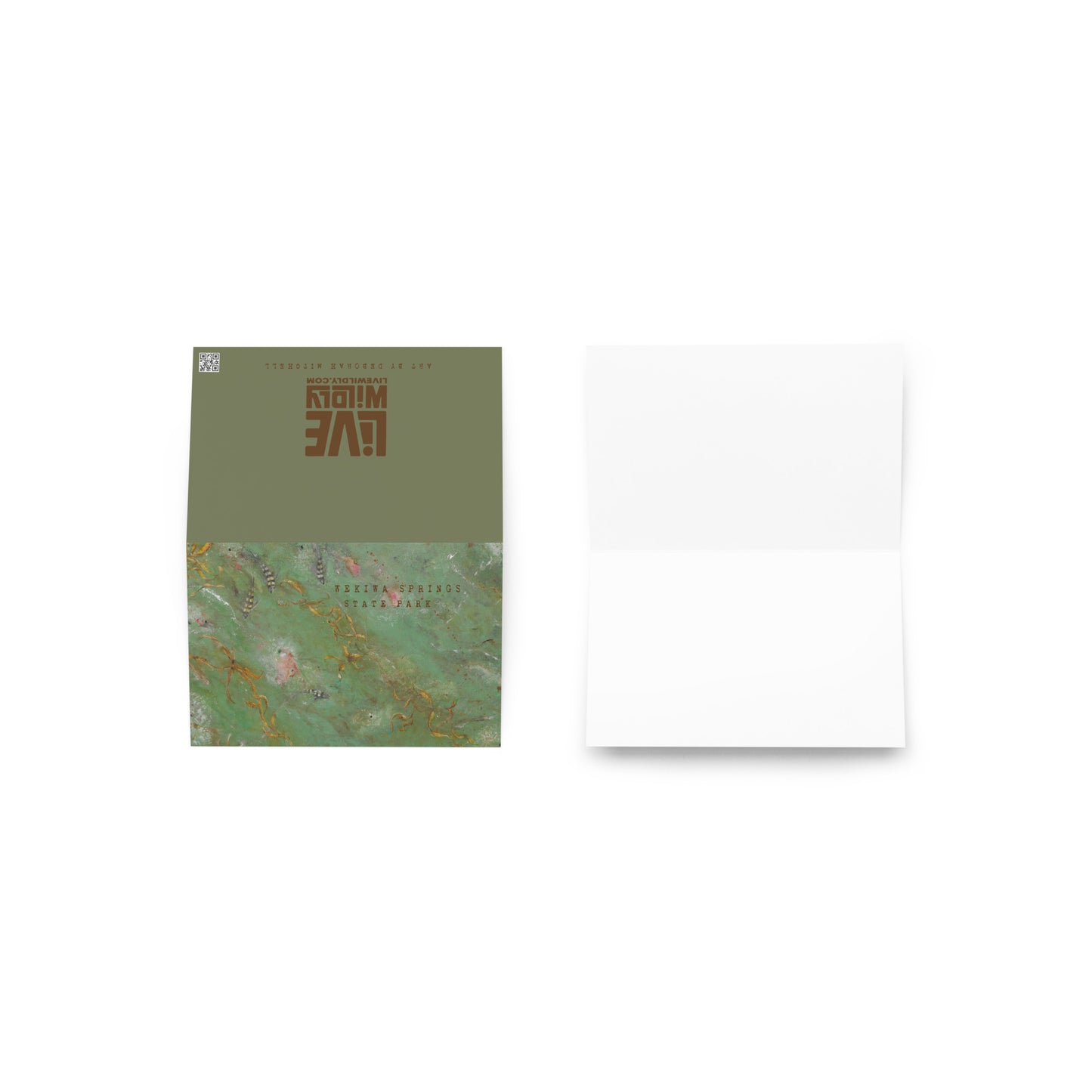 Wekiwa Springs Greeting Card by Deborah Mitchell - Live Wildly