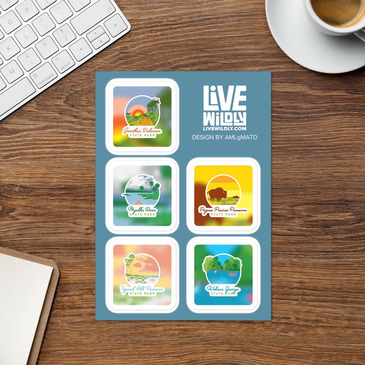 Work table - FL State Park Sticker Sheet - AMLgMATD