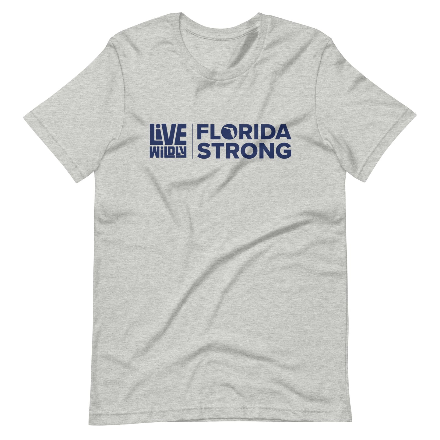 Florida Strong - Unisex Cotton Tee - Heather Front - Live Wildly