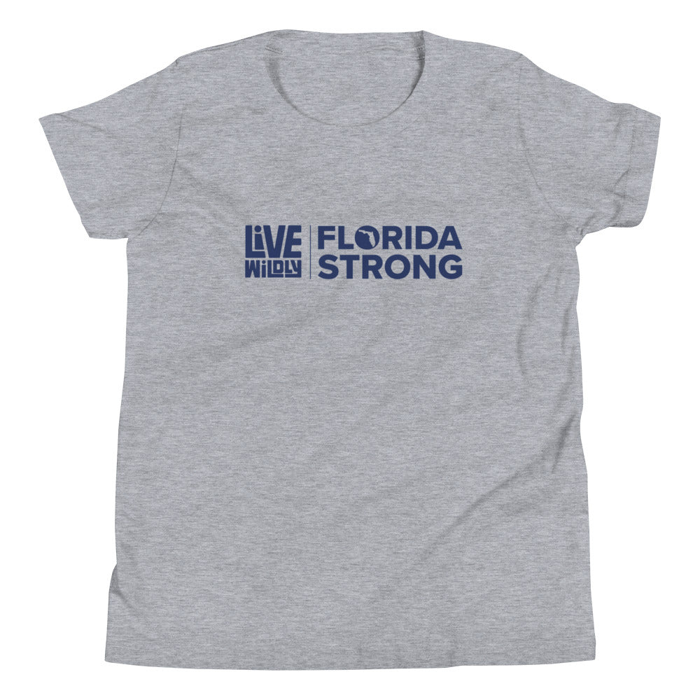 Florida Strong - Youth Tee - Heather Front - Live Wildly