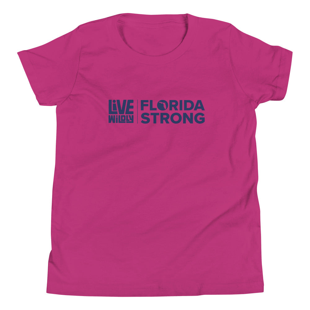 Florida Strong - Youth Tee - Berry Front - Live Wildly