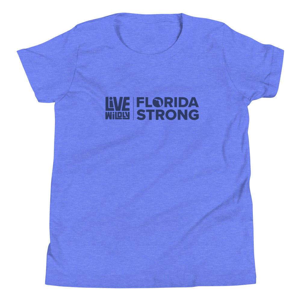 Florida Strong - Youth Tee - Blue Front - Live Wildly