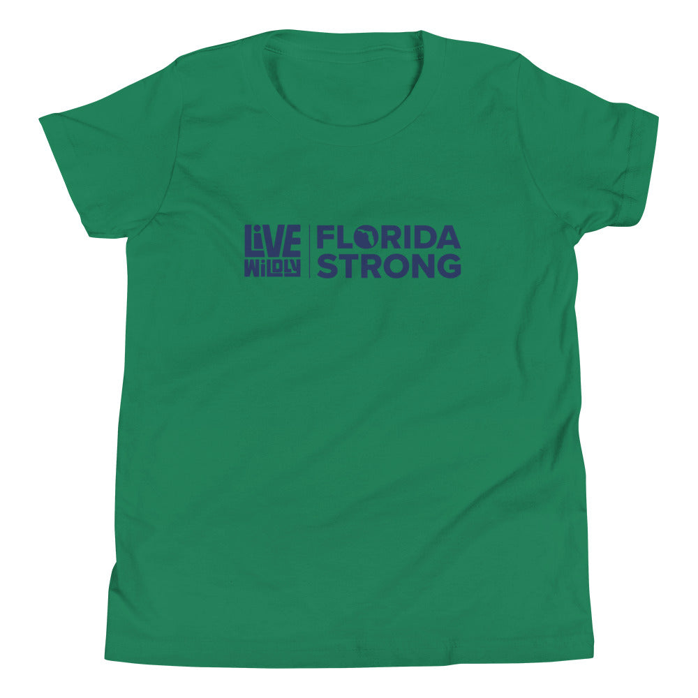 Florida Strong - Youth Tee - Kelly Front - Live Wildly
