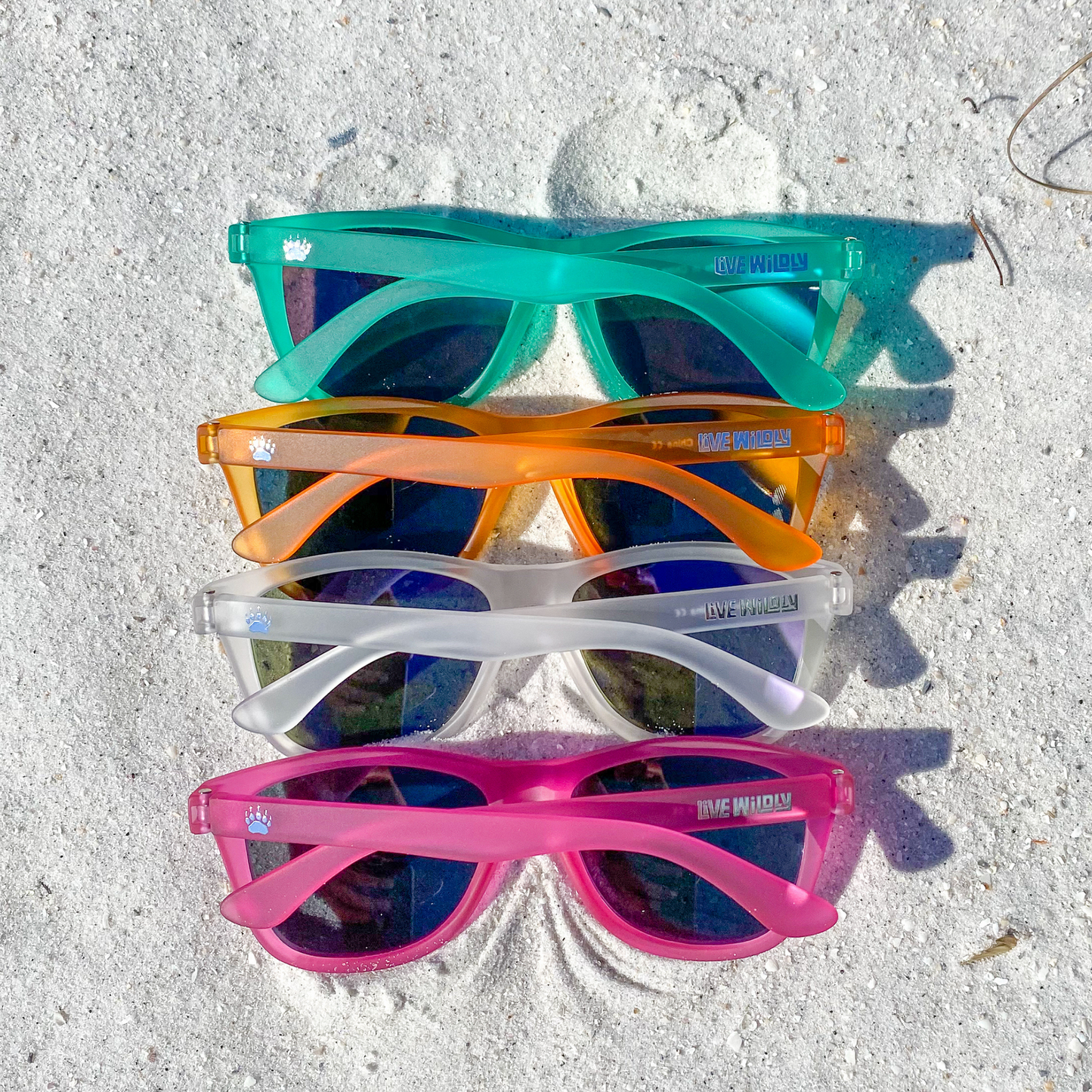 Live Wildly Polarized Sunglasses - 4 Pairs In sand - Live Wildly