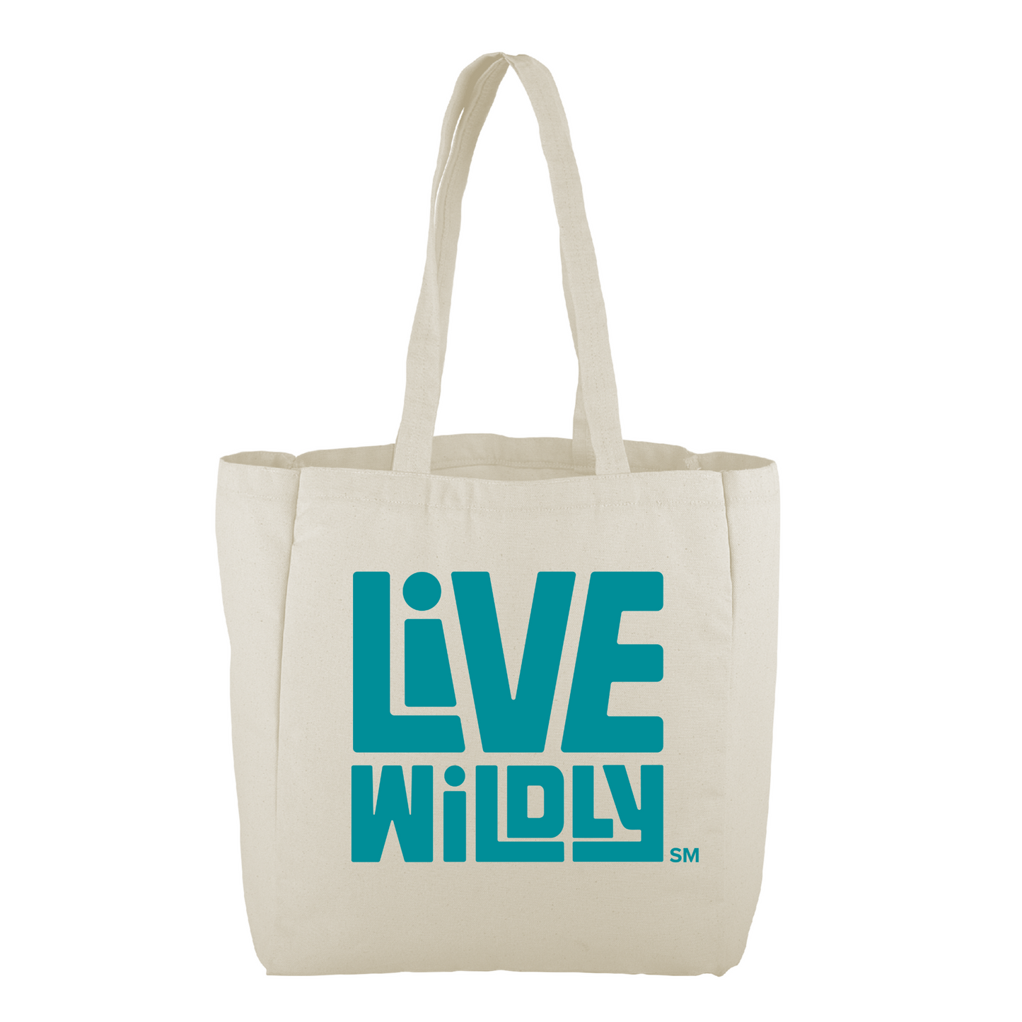 Reverse side Flora Fauna Forever FL Reusable Tote Bag