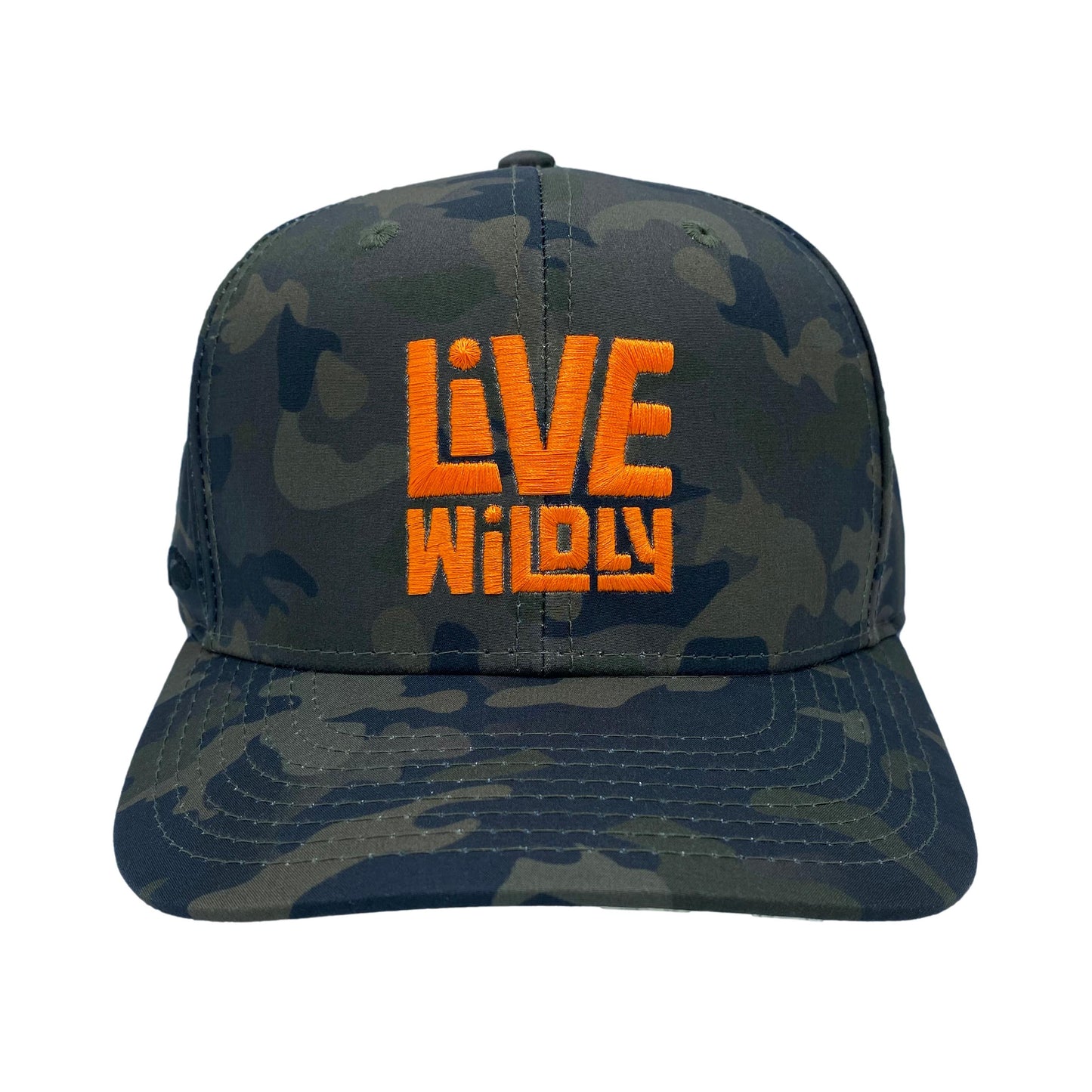 Live Wildly Map Snapback - Camo Isolated - Live Wildly