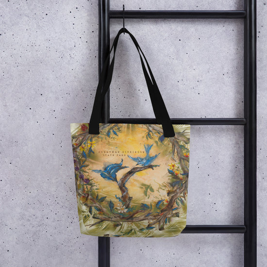 Load image into Gallery viewer, On ladder - Jonathan Dickinson Tote Bag by Deborah Mitchell 
