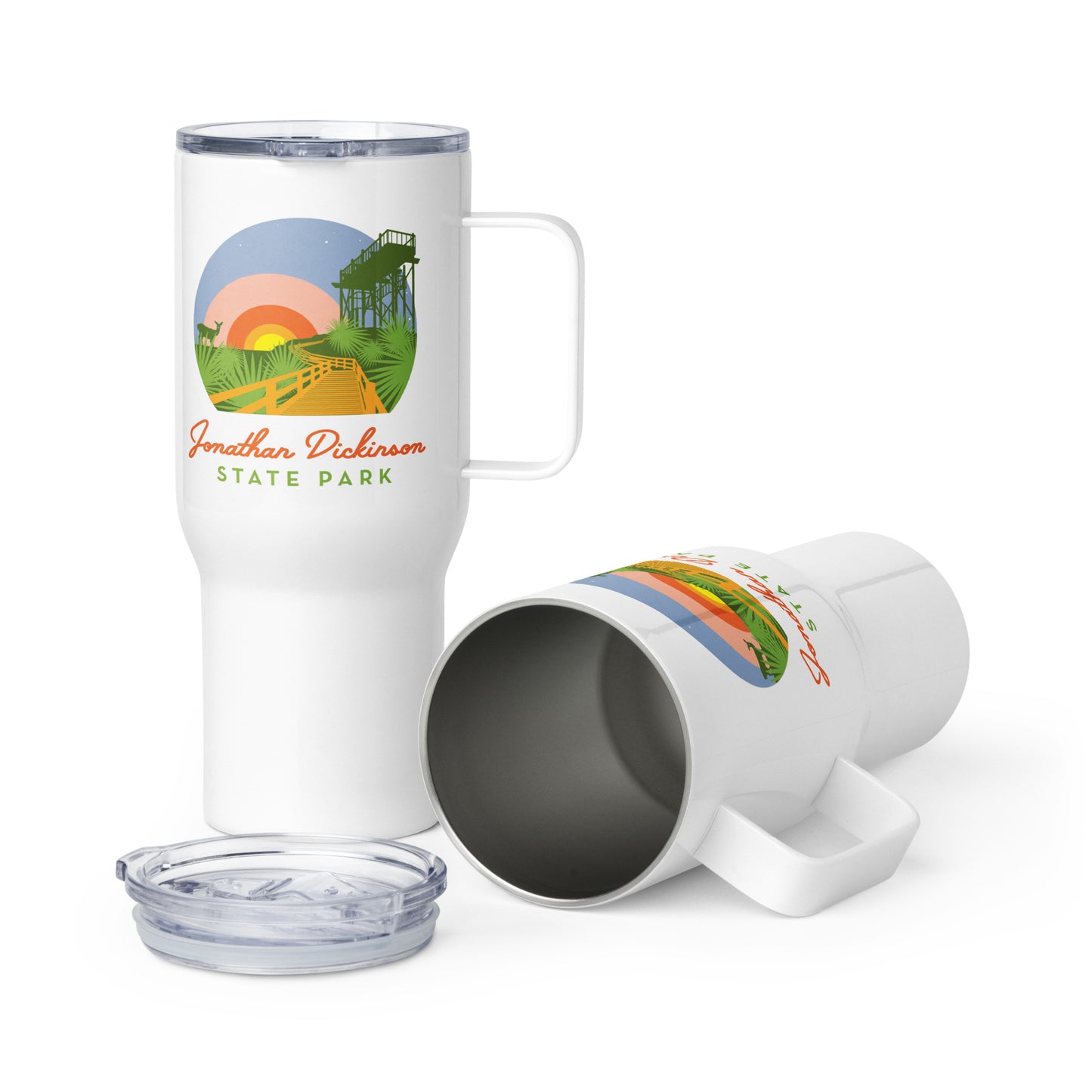 Load image into Gallery viewer, Jonathan Dickinson 25 oz Travel Tumbler by AMLgMATD - Live Wildly 

