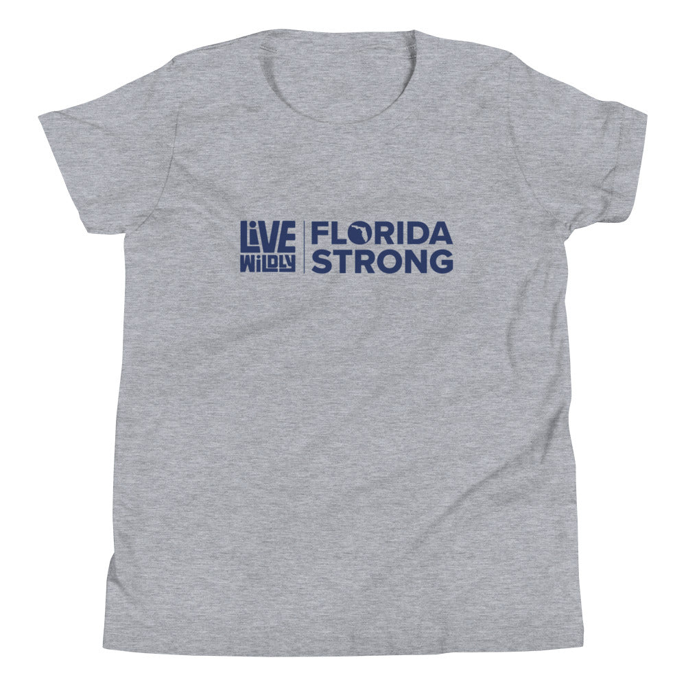 Florida Strong - Youth Tee - Heather Front - Live Wildly 