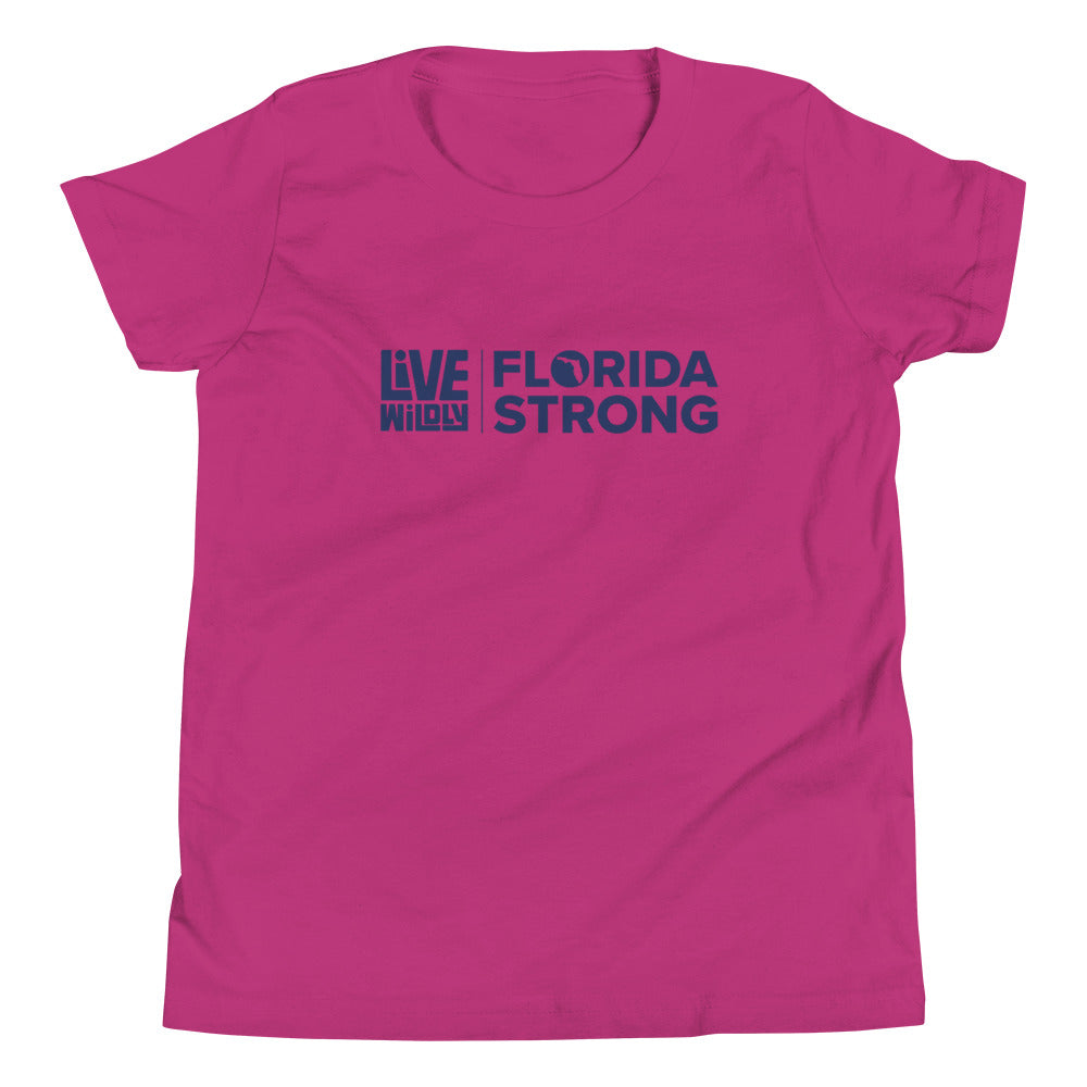 Florida Strong - Youth Tee - Berry Front - Live Wildly 