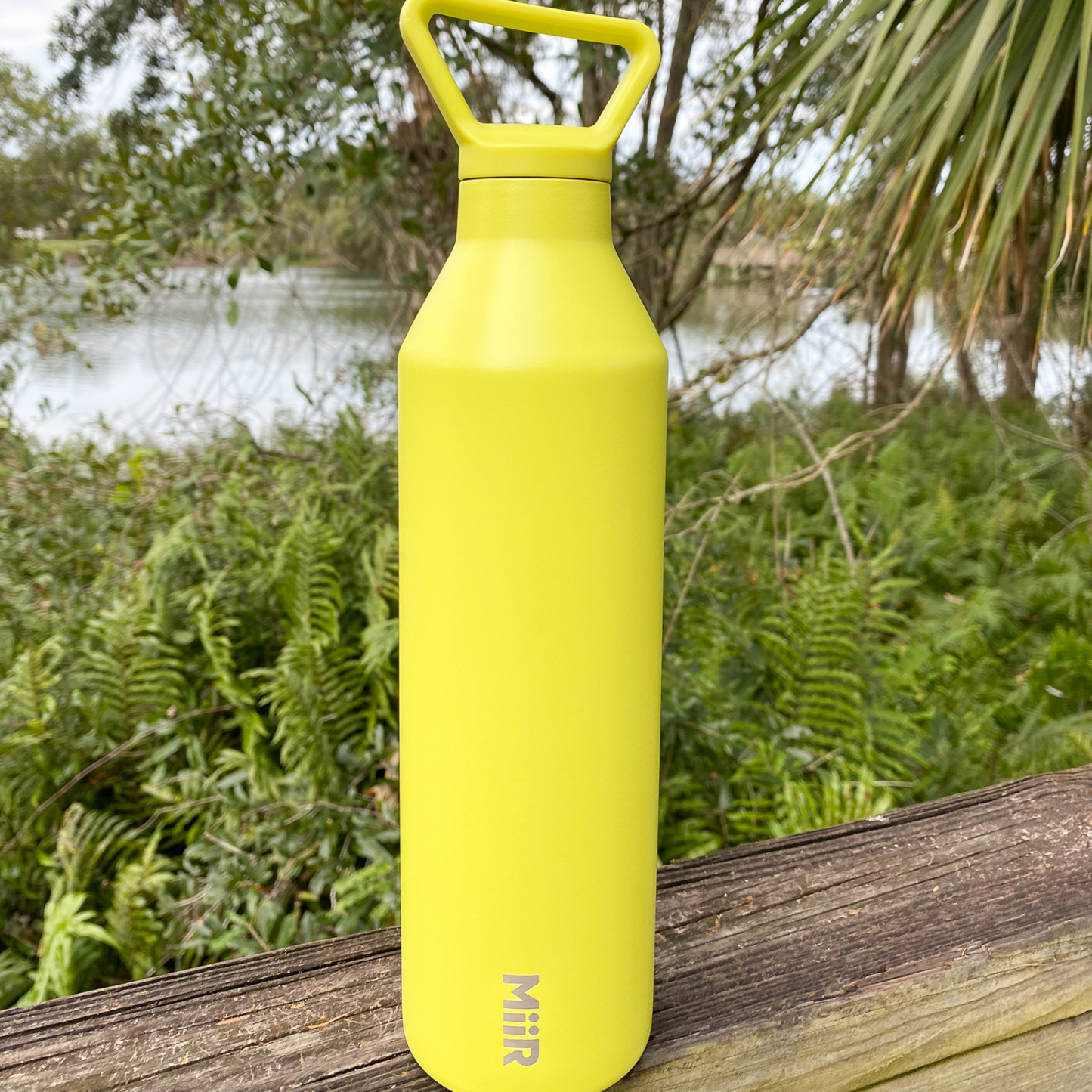 Live Wildly x MiiR 23 oz. Insulated Water Bottle - Spark - On Railing -Live Wildly 
