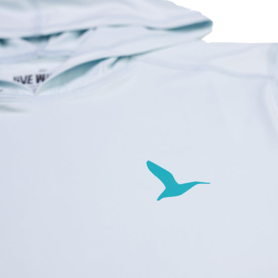 Load image into Gallery viewer, Live Wildly Unisex UPF 50+ Performance Shirt - Spring Blue - Bird Focused - Live Wildly 
